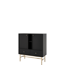 Komoda 825 2F 2SA Czarny Grafit TOKYO 3 Podstawowe