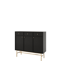 Komoda 827 3F 3SA Czarny Grafit TOKYO 3 Podstawowe