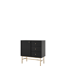 Komoda 814 1F 3SA Czarny Grafit TOKYO 3 Podstawowe