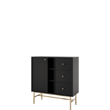 Komoda 824 1F 3SA Czarny Grafit TOKYO 3 Podstawowe