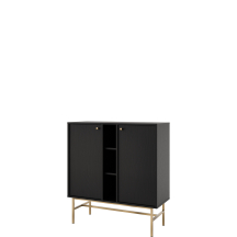 Komoda 822 2F Czarny Grafit TOKYO 3 Podstawowe