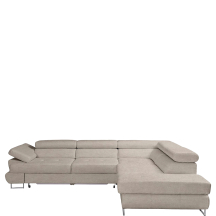 Narożnik rozkładany z regulowanymi zagłówkami LUTON Lewy Podstawowe