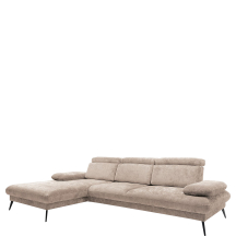 Narożnik z regulowanymi zagłówkami i przesuwnymi oparciami SANTI Prawy Podstawowe