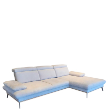 Narożnik z regulowanymi zagłówkami i przesuwnymi oparciami SANTORINI Lewy Podstawowe