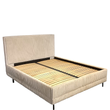 Łóżko tapicerowane CLEO 140 x 200 ze stelażem i pojemnikiem Podstawowe