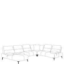 Narożnik z przesuwnymi oparciami PR3 A SPIDER Podstawowe