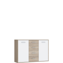Komoda 120 cm NTU231-Q45F Dąb Sonoma / Biały Uni ANTUZA Podstawowe