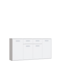 Komoda 2 szuflady 4 szafki NTU241-120 Biały ANTUZA Podstawowe