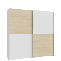 Szafa 2-drzwiowa przesuwna 190 cm SHMS42231-M870 Biały / Dąb Puccini SCHACH&MATT Podstawowe