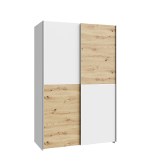 Szafa przesuwna 120 cm SHMS62231-C853 Biały / Dąb Artisan SCHACH&MATT Podstawowe