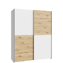 Szafa ubraniowa 150 cm SHMS72231-C853 Biały / Dąb Artisan SCHACH&MATT Podstawowe