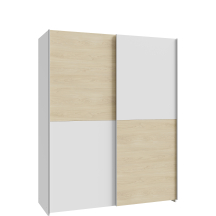 Szafa ubraniowa 150 cm SHMS72231-M870 Biały / Dąb Puccini SCHACH&MATT Podstawowe