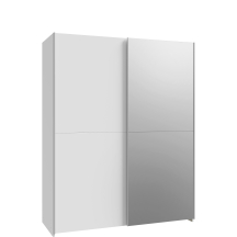 Szafa przesuwna 2-drzwiowa z lustrem SHMS72233-120 Biały SCHACH&MATT Podstawowe