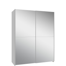 Szafa przesuwna z dużym lustrem 150 cm SHMS72235-120 Biały SCHACH&MATT Podstawowe
