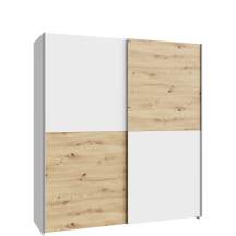 Szafa ubraniowa przesuwna 170 cm SHMS82231-C853 Biały / Dąb Artisan SCHACH&MATT Podstawowe