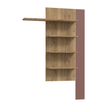 Regał wiszący BTHB01-Q193 Dąb Mauvella / Terakota BREATHTAKER Podstawowe