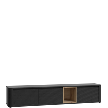 Szafka RTV Prawa BTHTH141-Q194 Dąb Cabezone / Dąb Artisan / Dąb Czarny BREATHTAKER Podstawowe