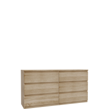 Komoda 6 szuflad EMOK221-D30F Dąb Sonoma EDMORE Podstawowe