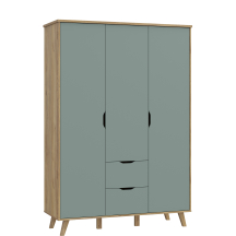 Szafa 3 drzwi 2 szuflady VNKS832-M801 VANKKA Podstawowe