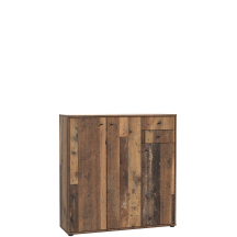 Komoda wysoka 110 cm T2KK10-H51 Old-Wood Vintage NET106 Podstawowe