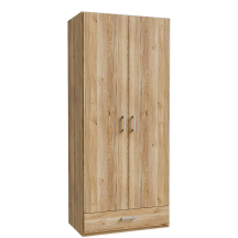 Szafa ubraniowa 2D 90 cm z szufladą ECBS923-D108 ECONOBOX 2 Podstawowe