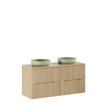 Szafka łazienkowa wisząca z umywalką 120 cm NORDIC CREMONA Podstawowe