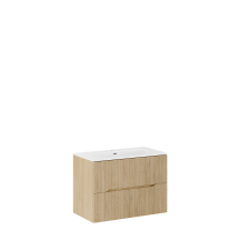 Szafka łazienkowa wisząca z umywalką 80 cm NORDIC CREMONA Podstawowe