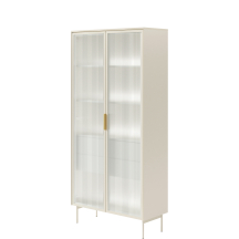 Witryna kaszmir ze szklanymi drzwiami i oświetleniem LUMI Podstawowe