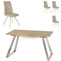 Zestaw stół TREVOR + krzesła K-241 Podstawowe (1)