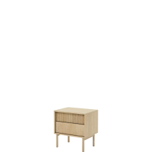 Szafka nocna z ryflowanym frontem Dąb Cremona TAVO Podstawowe