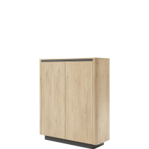 Wysoka komoda 2-drzwiowa Dąb Cremona TORRO Podstawowe