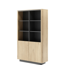 Regał z drzwiami Dąb Cremona TORRO Podstawowe