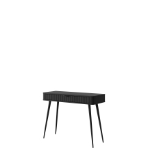 Toaletka z szufladą ryflowana czarna LANTE CZARNY Podstawowe