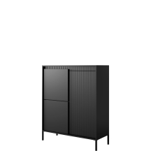 Komoda wysoka 3-drzwiowa kolor czarny SENSO CZARNY Podstawowe