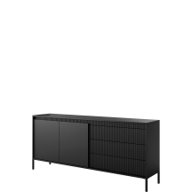 Nowoczesna komoda 2-drzwiowa 187 cm Czarny SENSO CZARNY Podstawowe