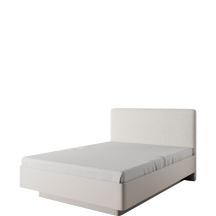 Łóżko 160 x 200 z pojemnikiem i stelażem tapicerowany zagłówek LANTE SYPIALNIA Podstawowe