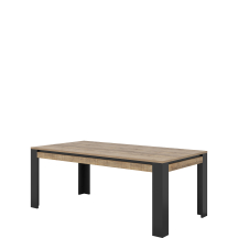 Stół 195x100 nierozkładany Dąb Samdal / Czarny Typ-94 TUDOR Podstawowe