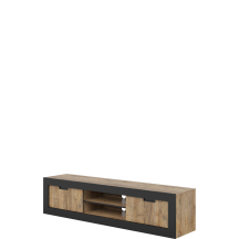 Szafka RTV pod telewizor Dąb Samdal / Czarny Typ-40 TUDOR Podstawowe