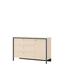 Komoda z szufladami i drzwiami EN-04 Beż ENNA Podstawowe