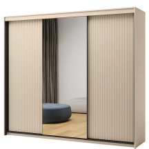 Szafa 250 do sypialni z oświetleniem TS-02 Beż Piaskowy TREND SYPIALNIA Podstawowe