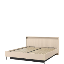 Łóżko z pojemnikiem i stelażem 180 x 200 TS-03 Podświetlany zagłówek Beż Piaskowy TREND SYPIALNIA Podstawowe