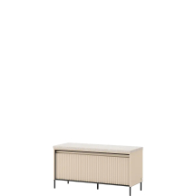 Niska komoda z podświetleniem siedzisko do przedpokoju TG-05 Beż Piaskowy TREND GARDEROBA Podstawowe