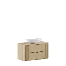 Szafka łazienkowa wisząca z umywalką 100 cm OVALIA CREMONA Podstawowe