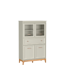 Kredens z witryną W-5 Gablota Kaszmir WINDSOR Podstawowe