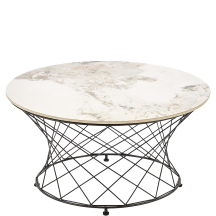 ALESSIA beżowy marmur / czarny Halmar Ława Podstawowe