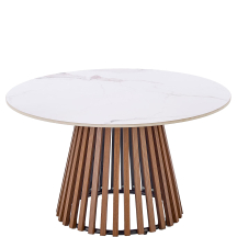 CARINA beżowy marmur / orzechowy Halmar Ława Podstawowe