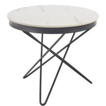 LEILA 2 biały marmur / czarny Halmar Ława Podstawowe