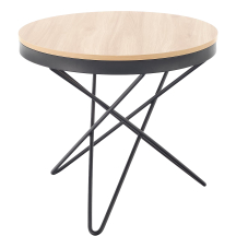 LEILA naturalny / czarny Halmar Ława Podstawowe