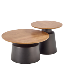 MALOMI naturalny / czarny Halmar Ława zestaw Podstawowe