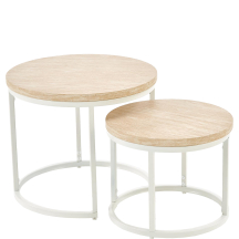 OREO trawertyn / biały Halmar Ława zestaw Podstawowe